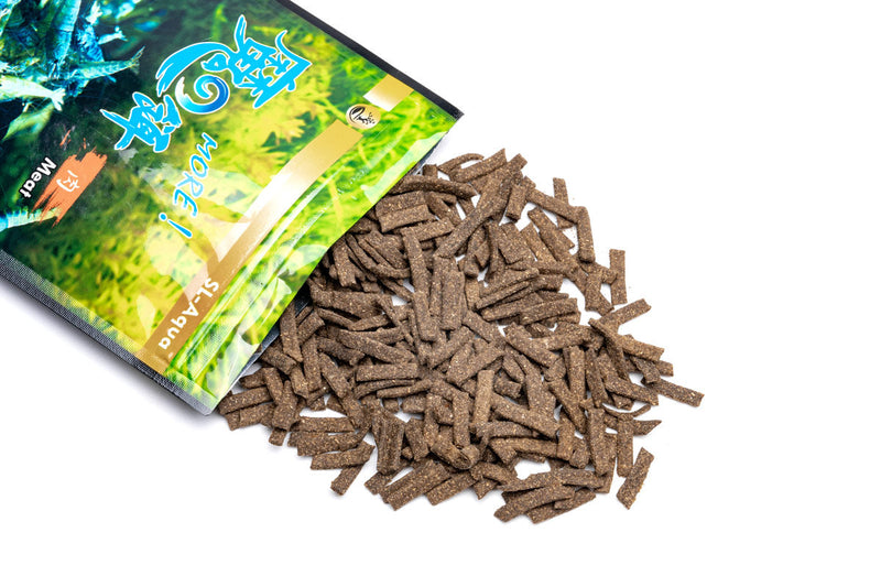 SL AQUA MORE Meat food product in a package, showing fresh meat slices suitable for pet or human consumption.