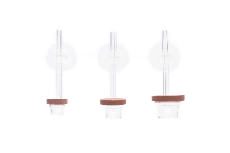 Acrylic Twinstar CO2 diffuser for aquarium, featuring a clear, compact design with fine bubble dispersion for efficient CO2 diffusion.
