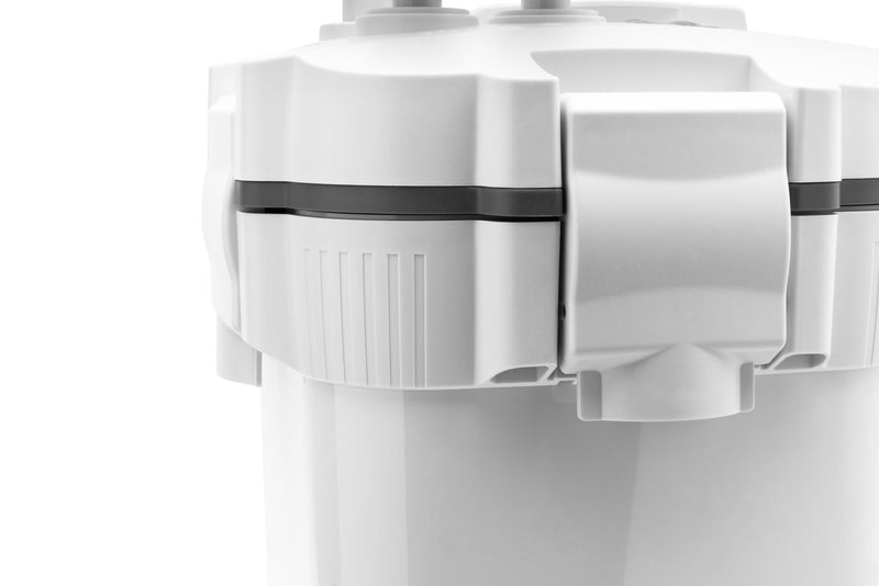Ultum Nature Systems DELTA 90 Aquarium Canister Filter V2 showing the compact filter unit with hoses and control valves for freshwater tanks.