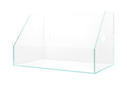 Ultem Nature Systems UNS 45E 3.8-gallon ultra-clear rimless paludarium with aquatic and terrestrial sections, transparent glass tanks.