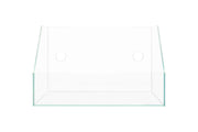 Ultra clear 2.1-gallon rimless paludarium by Ultum Nature Systems, showcasing transparent glass with open top design.