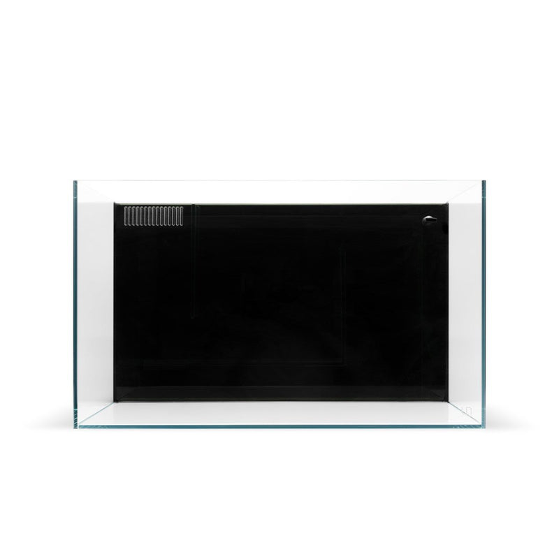 Ultum Nature Systems UNS All-In-One Tank with clear glass sides and integrated filtration for aquatic setups.