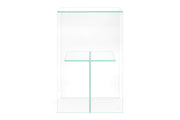 Clear glass aquarium stand by Ultum Nature Systems designed to support aquariums securely and stylishly.