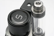 UNS Mini Dual Stage CO2 Regulator for precise CO2 pressure control, featuring dual gauges and durable metal construction.