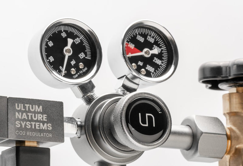 UNS Pro Dual Stage CO2 Regulator for precise gas control, featuring dual gauges and durable metal construction.