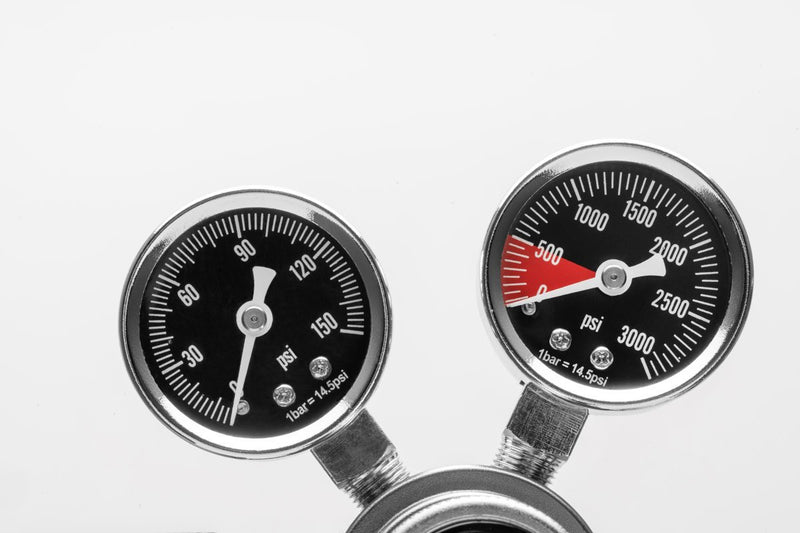 UNS Pro Dual Stage CO2 Regulator for precise pressure control in CO2 systems, featuring adjustable gauges and durable construction.